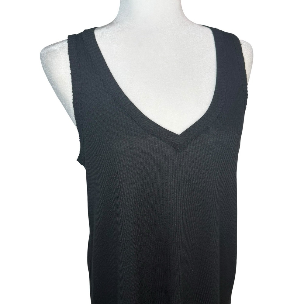 Z Supply Vagabond Ribbed Stretch Pullover Tank Top Shirt Dress M Minimalist - Picture 3 of 10